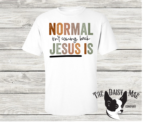 Normal isn't coming back Jesus is T-Shirt