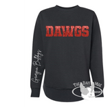 Women's Faux Sequined GA DAWGS Sweatshirt