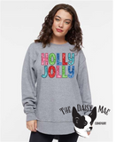 Women's Faux Sequined Holly Jolly Sweatshirt
