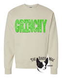 Faux Sequined Grinchy Sweatshirt