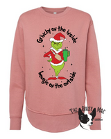 Womens "Red" Grinchy on the Inside Bougie on the Outside Sweatshirt