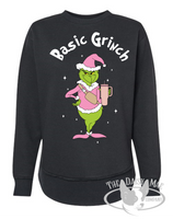 Womens "Pink" Basic Grinch Sweatshirt