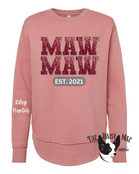 Women's Custom Name Sweatshirts