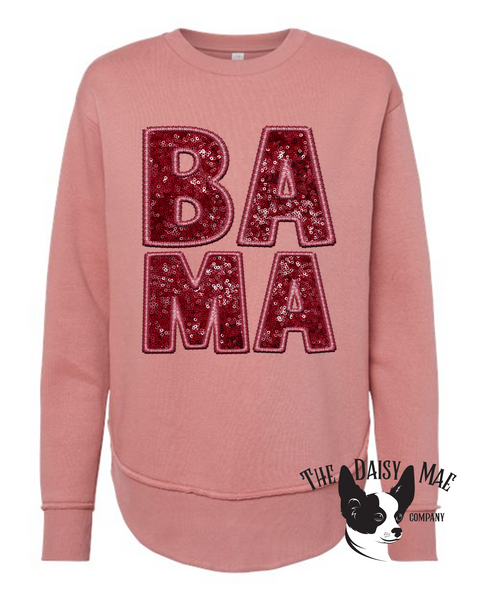 Women's Mauvelous Faux Sequined Bama Sweatshirt