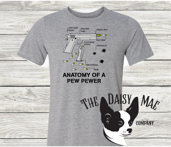 Anatomy of a Pew Pew T-Shirt
