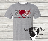Peace Love Wildcats T-Shirt